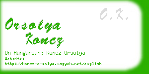 orsolya koncz business card